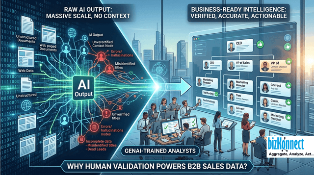 The Data Validation Dilemma: Why AI Scale Fails in B2B Without Human-in-the-Loop Oversight?