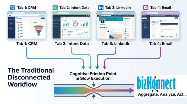 Eliminating the Execution Tax: How MCP-Connected LLMs Streamline B2B Sales Workflows?